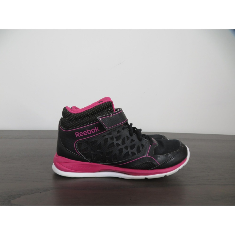 Reebok Studio Choice Shoes Womens 7.5 Black Pink Dance Sneakers Training V61825